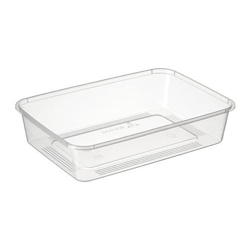 Food Containers PP Rectangle Clear 500ml Pack of 50 - Bonson