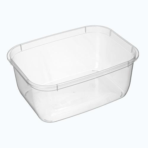 Food Containers Storage Rectangle Clear 1200ml Pack of 25 - Bonson