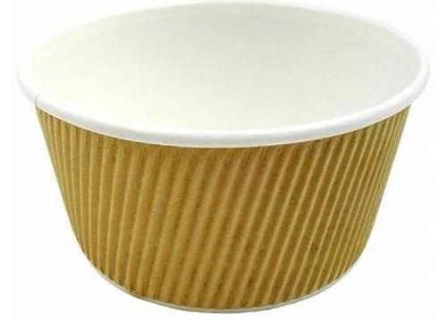 Bowls Corrugated Plain Brown 998ml Pack of 25 - Green Planet