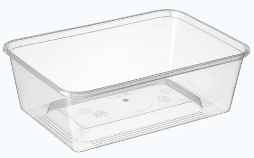 Food Containers PP Rectangle Clear 700ml Pack of 50 - Bonson