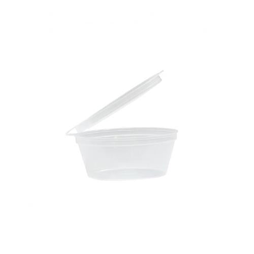 Food Containers With Lids Round PP 35ml Pack of 50 - Emperor