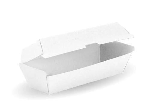 Boxes Snack Bio-Board White Lrg 204x109x84mm Pack of 200 - Biopak