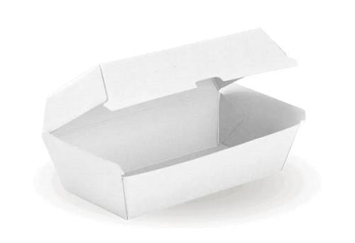 Boxes Snack Bio-Board White Reg 175x90x84mm Pack of 200 - Biopak