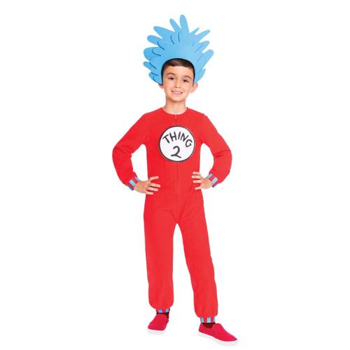 Costume Dr. Seuss Thing 1 & 2 Jumpsuit 6-8 Years
