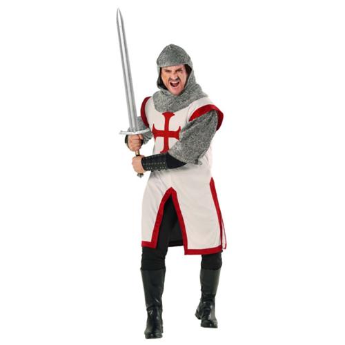 Costume Medieval Knight White Men's Medium