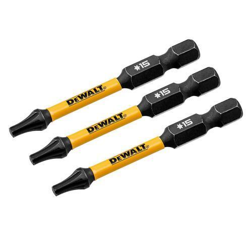 DeWALT FLEXTORQ T10 Impact Screwdriving Bits 57mm Pack of 3