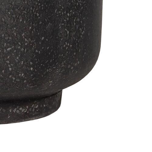 STONELEIGH & ROBERSON Cup Terrazzo Pot M Black