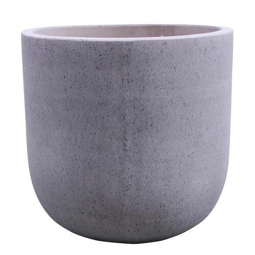 STONELEIGH & ROBERSON Egg Terrazzo Pot L Grey