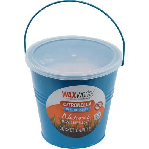 Waxworks Citronella Metal Bucket Candle