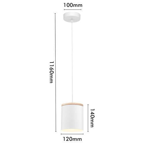 Mercator Steps Pendant 12cm White