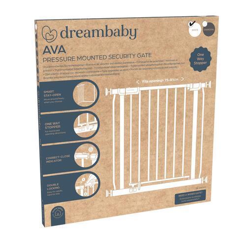 Dreambaby Ava Safety Gate UP TO 81cm White