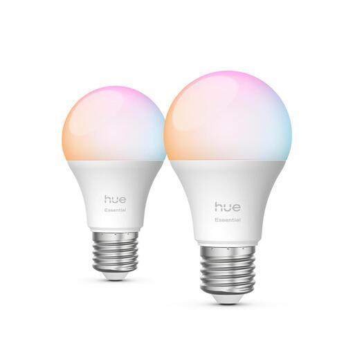Philips Essential E27 806 Lumens 2 Pack 7.5 Watts Colour
