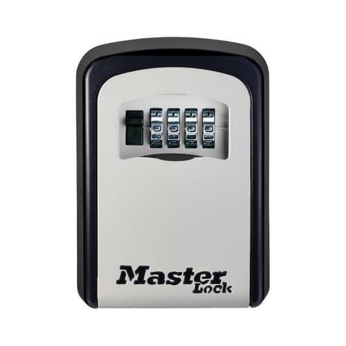 Master Lock Wall Mount Key Safe 18.5cm 13.5cm L: 5.3cm Black And Silver