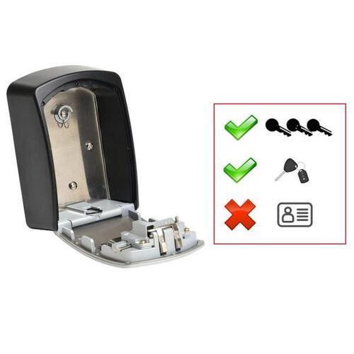 Master Lock Wall Mount Key Safe 18.5cm 13.5cm L: 5.3cm Black And Silver