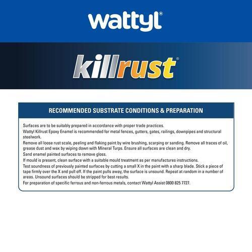 Killrust Epoxy Gloss Enamel 500ml White - Wattyl