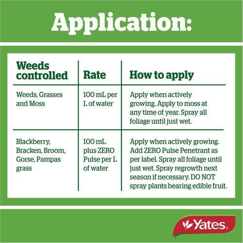 Zero Rapid Weedkiller Concentrate 500ml - Yates