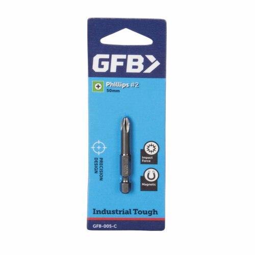 GFB Phillips Screwdriver Bit 2 X 50mm Grey