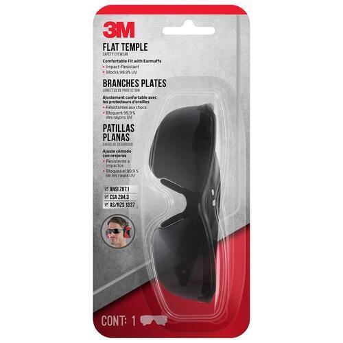 3M Flat Temple Safety Eyewear 47011 Grey