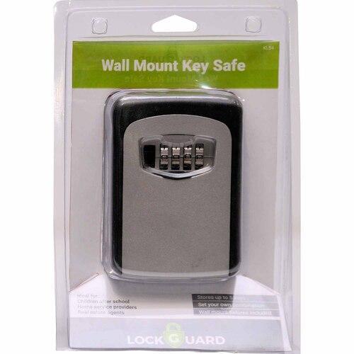 Lockguard Wall Mount Key Safe Grey