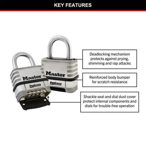 Master Lock Pro Series Combination Padlock 57mm 1174D