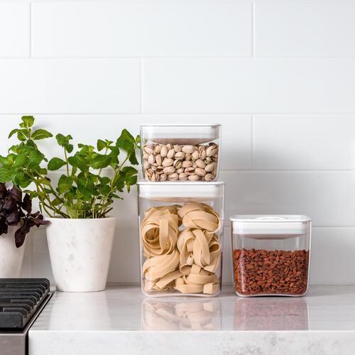 ClickClack Pantry Storage Cube 1.4L White