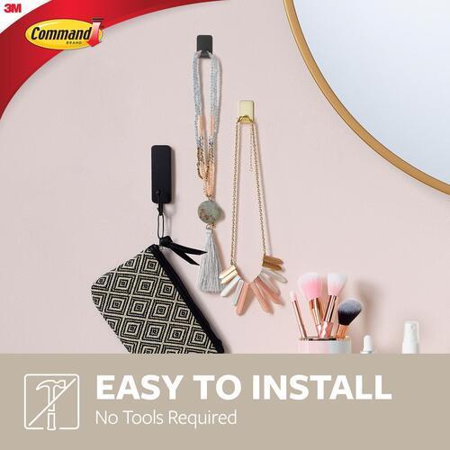 Command Hook Adhesive Remove Small Black 4PK L: 16mm; 98mm; 171mm Pack of 4