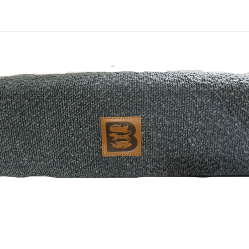Boucle Orthopedic Pet Bed - Stonewash Blue Large (100 x 65cm)