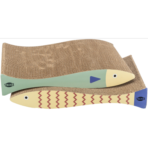 Cardboard Scratcher for Cats - Fish - 40 x 30 x 11cm (2pk)