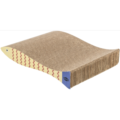 Cardboard Scratcher for Cats - Fish - 40 x 30 x 11cm (2pk)