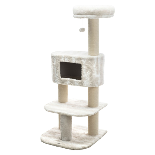 Cat Tree - Nelli White/Taupe (140cm)