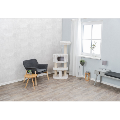 Cat Tree - Nelli White/Taupe (140cm)