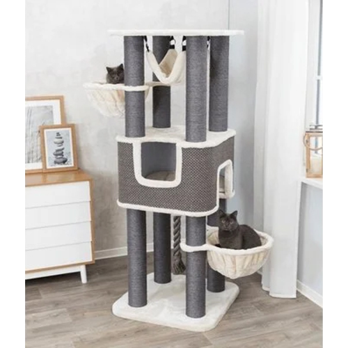 Cat Tree - Humberto Cream/Grey (174cm)
