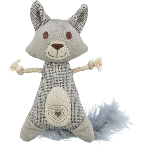 Cat Toy - Catnip Raccoon w/Fluffy Tail (30cm)