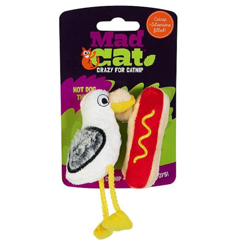 Cat Toy - Mad Cat Hot Dog Thief (2pk)