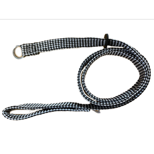 Nylon Slip Lead - Black & White (20mm x 150cm)