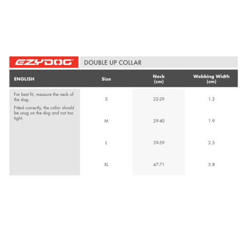 ED Dog Collar - Double Up Black Denim (Large)