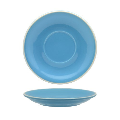 Latte Saucer - Rockingham Sky Blue 15.5cm (Box of 6)
