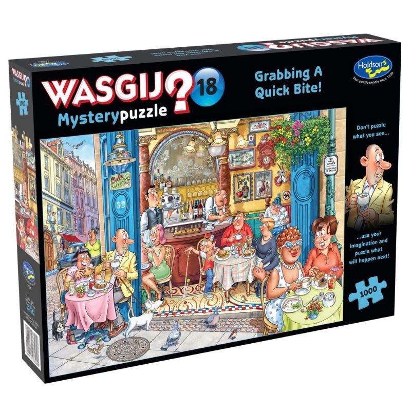 Jigsaw Puzzle - WASGIJ MYSTERY 18 GRABBING A QUICK BITE (1000pcs)