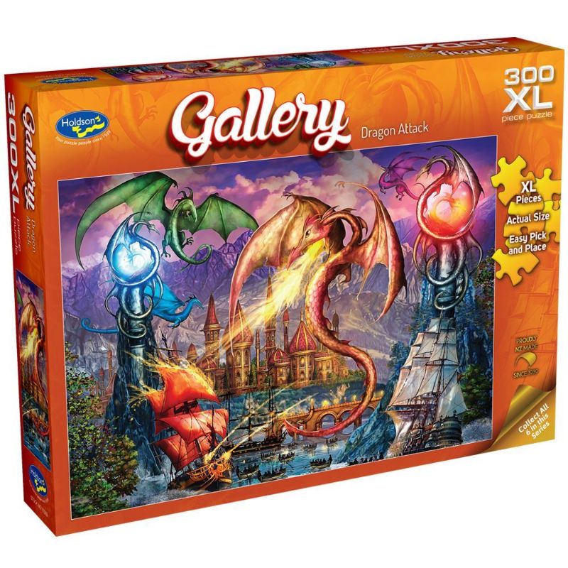 XL Jigsaw Puzzle - GALLERY S7 DRAGON ATTACK (300pcs)