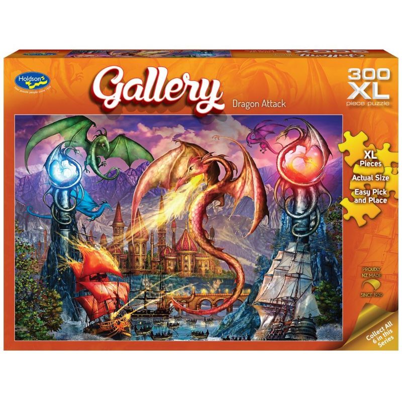 XL Jigsaw Puzzle - GALLERY S7 DRAGON ATTACK (300pcs)