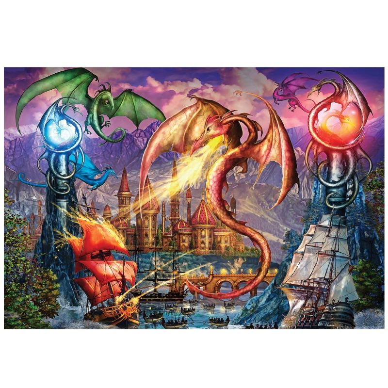 XL Jigsaw Puzzle - GALLERY S7 DRAGON ATTACK (300pcs)
