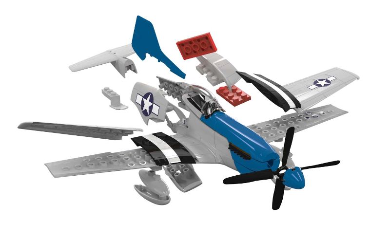 Airfix Kit Model - Quickbuild D-Day P-51D Mustang