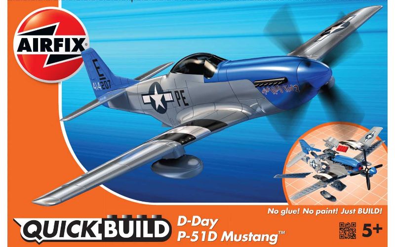 Airfix Kit Model - Quickbuild D-Day P-51D Mustang
