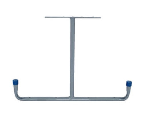Overhead storage hook with rust-resistant steel, 22kg capacity, ideal for organizing garages and sheds.