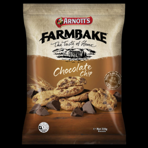 Arnott's Farmbake Chocolate Chip Biscuits 310g