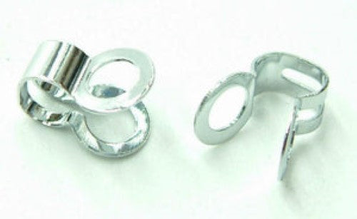 100-pack of #8 chrome brass ball chain attachments for flexible, durable connections in various crafting projects.