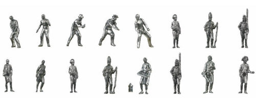 Detailed 1/84 scale wooden figures for Santisima Trinidad model ship, enhancing authenticity and craftsmanship.