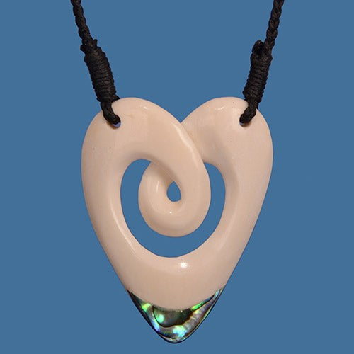 Large Heart with Twist Necklace