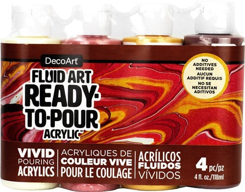 Decoart Fluidart Sunkissed Paint Pouring Kit