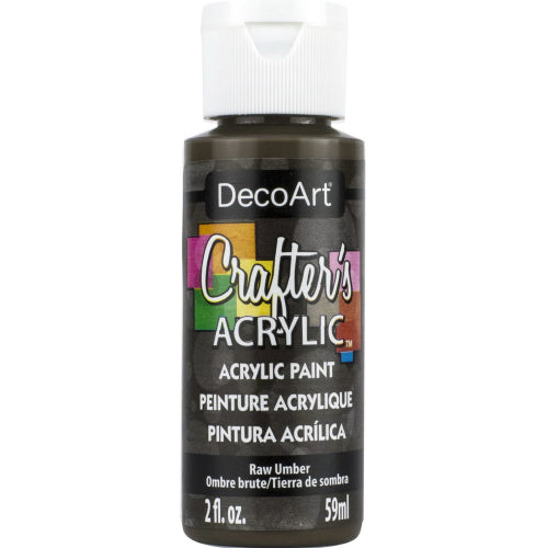 Decoart Crafter's Acrylic Paints 59ml - 2oz RAW UMBER